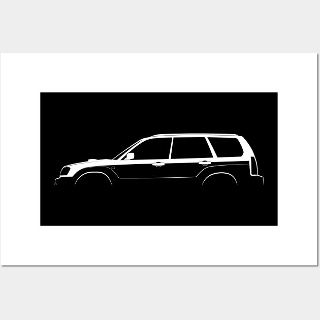 Subaru Forester (SG) Silhouette Wall Art by Car-Silhouettes